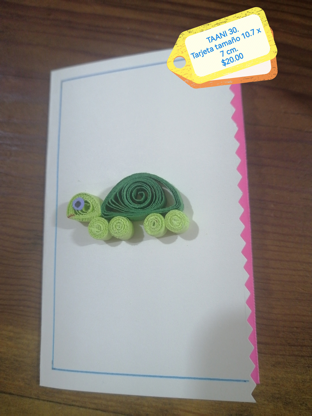 Tarjeta de animalito